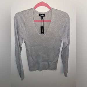 Express Women’s grey sweater Large